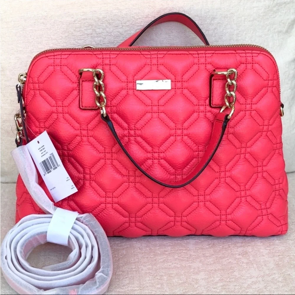 KATE SPADE KATE SPADE small rachelle astor court satchel crossbody leather